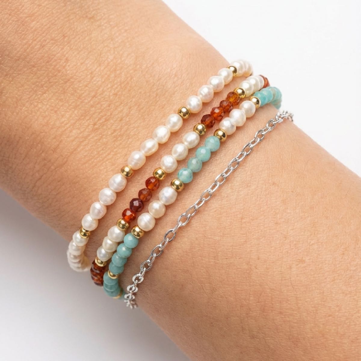 Pulsera Pureza · Perlas