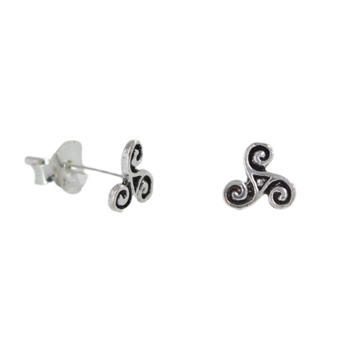 Pendientes Trisquel en plata de ley - ALVENT