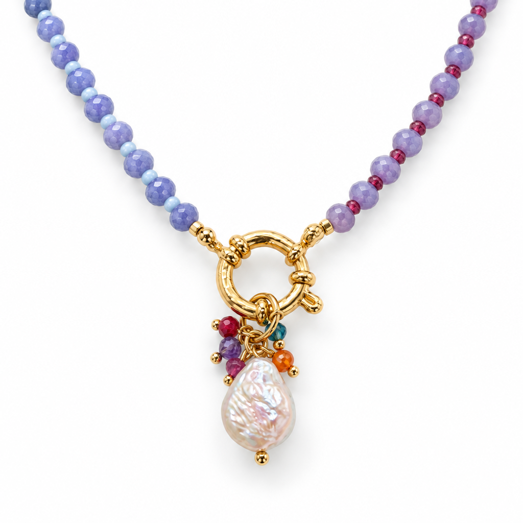 Collar Gum Tri-Color Lila