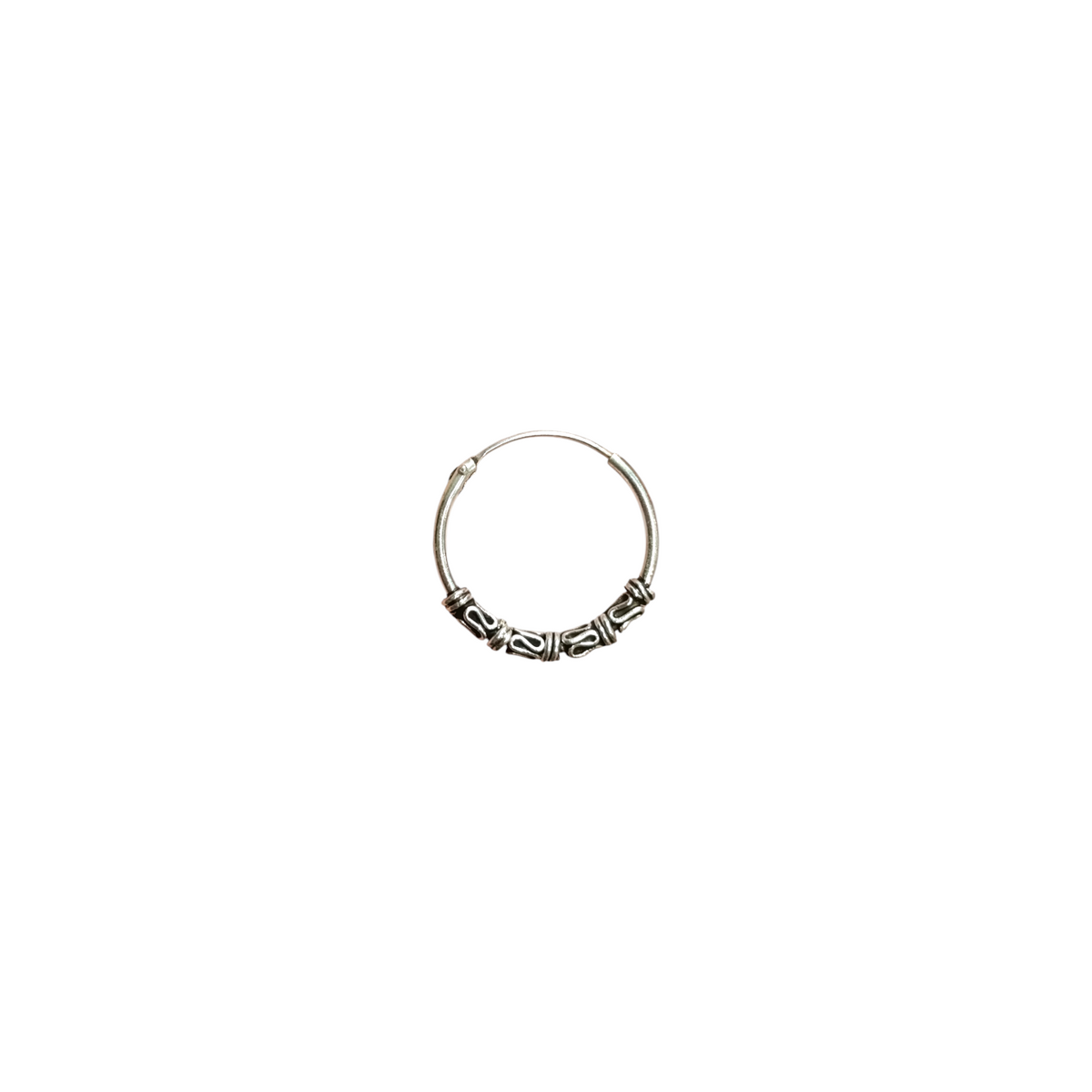Aros Bali de plata | Pendientes online - ALVENT