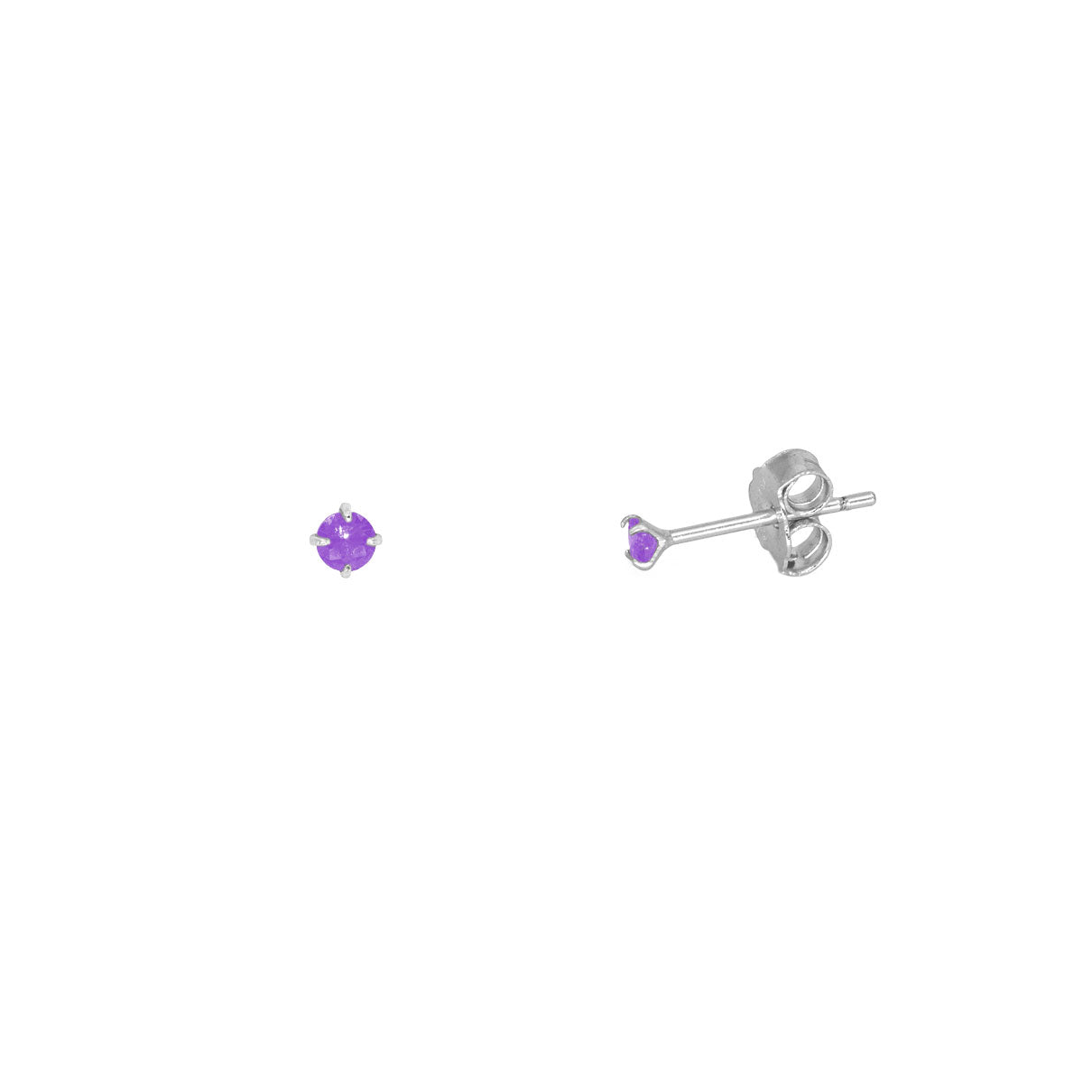 Pendiente de plata con piedra esmeralda - Alvent