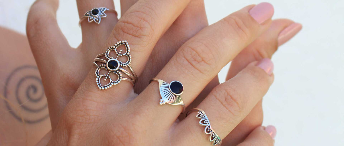 anillos hippies