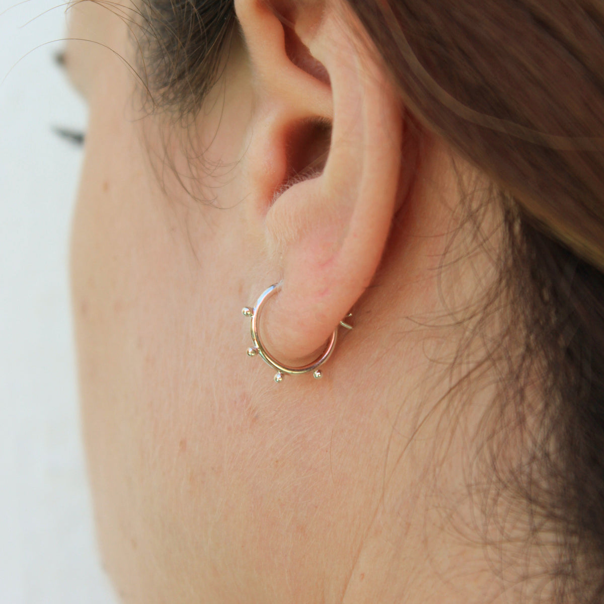 Aros de plata bolitas | Aros baratos