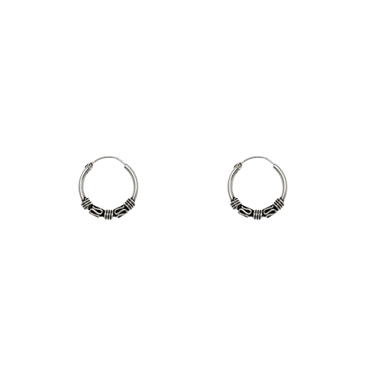 Aros Bali de plata | Pendientes online - ALVENT