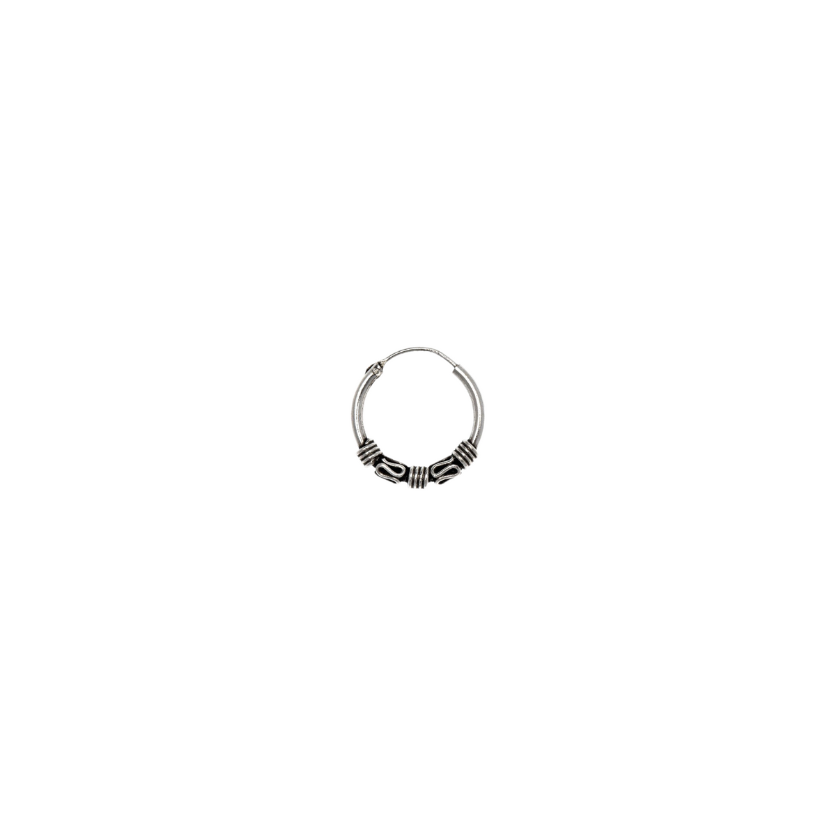 Aros Bali de plata | Pendientes online - ALVENT