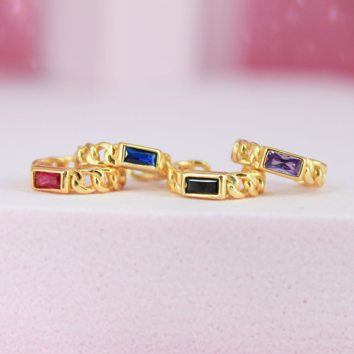 Ear Cuff pendiente falso con piedra | Pendientes sin agujero